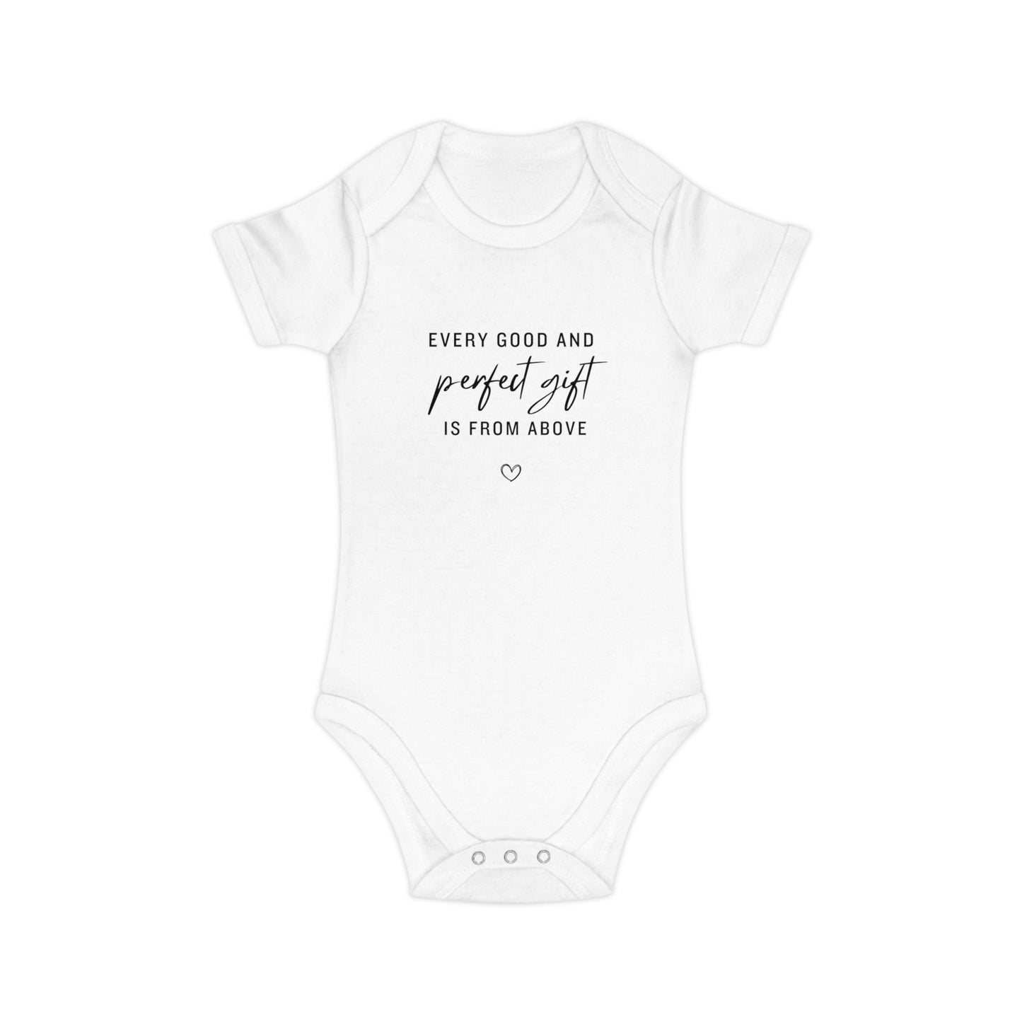 Perfect Gift Baby Bodysuit — James 1:17